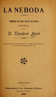 Cover of: neboda: comedia en tres actes en prosa