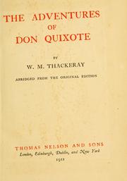 Cover of: The adventures of Don Quixote by Miguel de Unamuno