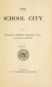 Cover of: The school city