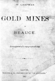 Cover of: Gold mines of Beauce