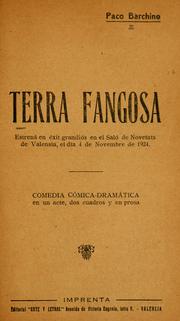 Cover of: Terra fangosa: comedia cómica-dramática en un acte, dos cuadros y en prosa