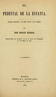 Cover of: El pedestal de la estatua by Roque Barcia