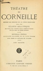Cover of: Théâtre. by Pierre Corneille