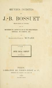 Cover of: Oeuvres inédites. by Jacques Bénigne Bossuet