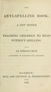 Cover of: The anti-spelling book by 