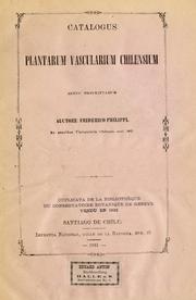 Cover of: Catalogus plantarum vascularium Chilensium