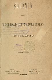 Cover of: Memoria sobre la historia del estudio de la botánica en la Nueva Granada