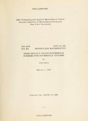 Some implicit finite difference schemes for hyperbolic systems