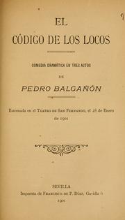 Cover of: código de los locos: comedia dramática en tres actos