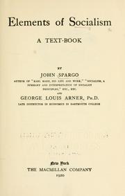 Cover of: Elements of socialism. | Spargo, John