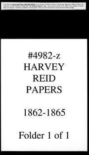 Cover of: Harvey Reid papers