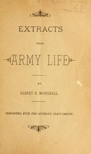Cover of: Army life.: From a soldier's journal.