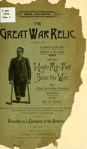 Cover of: The great war relic. by Charles L. Cummings