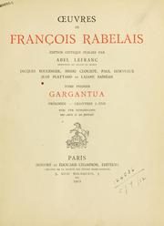 Cover of: Oeuvres. by François Rabelais
