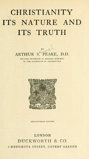 Cover of: Christianity by Peake, Arthur S.