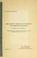 Cover of: The present financial situation of the American railroads.