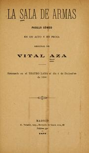 Cover of: La sala de armas by VItal Aza