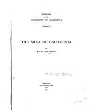 Cover of: The silva of California by Jepson, Willis Linn