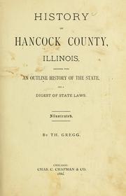 History of Hancock County, Illinois by Thomas Gregg