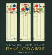 Cover of: 50 Favorite Furnishings By Frank Lloyd Wright