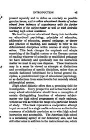 Cover of: High school education: professional treatments of the administrative, supervisory, and specifically pedagogical functions of secondary education, with special reference to American conditions, ed. by Charles Hughes Johnston ...