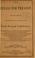 Cover of: The trials for treason at Indianapolis, disclosing the plans for establishing a North-western confederacy. Being the official record of the trials before the Military commission ... containing the testimony, arguments, finding and sentence ...