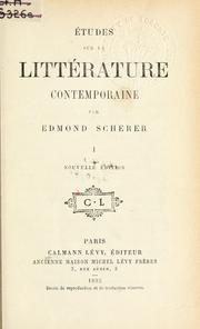 Cover of: Études sur la littérature contemporaine.