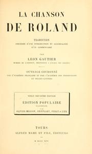 Cover of: La chanson de Roland. by 