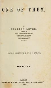Cover of: One of them. by Charles James Lever