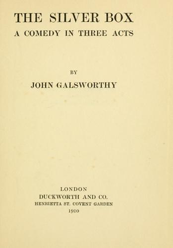 The silver box by John Galsworthy