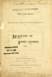 Cover of: Blockade of Fort George, 1813