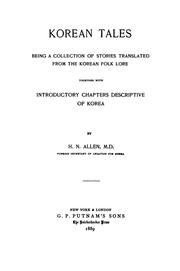 Cover of: Korean tales | Horace Newton Allen