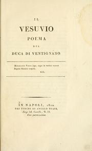 Cover of: Il Vesuvio: poema