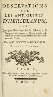 Cover of: Observations sur les antiquités d'Herculanum by Charles Nicolas Cochin