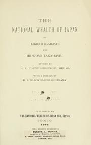 Cover of: The national wealth of Japan by Eikichi Igarashi