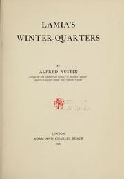 Cover of: Lamia's winter-quarters