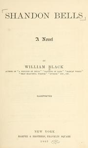 Cover of: Shandon bells by William Black