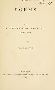 Cover of: Poems by Richard Chenevix Trench