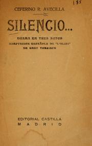 Cover of: Silencio--: drama en tres actos