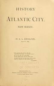 Cover of: History of Atlantic City, New Jersey