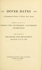 Dover dates by Platt, Charles Davis