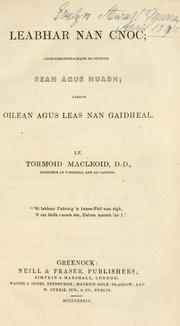 Leabhar nan cnoc by Norman Macleod