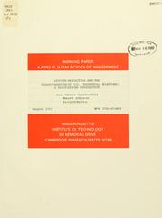 Cover of: Dispute resolution and the transformation of U.S. industrial relations by Joel Cutcher-Gershenfeld