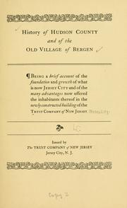 Cover of: Old Bergen; history and reminiscences with maps and illustrations by Daniel Van Winkle