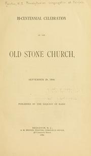 Cover of: Bi-centennial celebration of the Old stone church, September 29, 1880. | [Fairton, N.J.