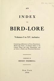 Cover of: Bird-lore. by 