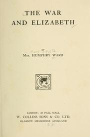 Cover of: The war and Elizabeth