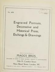 Cover of: Engraved portraits: decorative and historical prints, etchings & drawings.