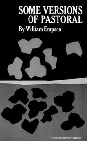 Some versions of pastoral by Empson, William