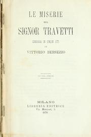 Cover of: Le miserie del signor Travetti: commedia in cinque atti.
